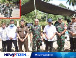Tim Wasev TMMD Ke-119 Kodim 1313/Pohuwato Sambangi Posko Desa Karangetan