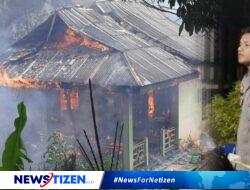 Luar Biasa, Walau Rumahnya Terbakar, Anggota Polda Gorontalo Tetap Laksanakan Tugas PAM TPS Hingga Selesai