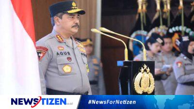 Wakapolri Komjen. Pol. Agus Andrianto Pimpin Upacara Kenaikan Pangkat Empat Perwira Tinggi Polri