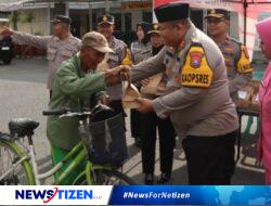 Ngalap Berkah di Bulan Ramadhan, Kapolres Pamekasan Berbagi Takjil Gratis