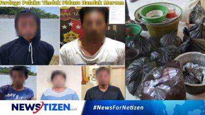 Sehari Tim Opsnal Satreskrim Polres Pamekasan Ungkap Tindak Pidana Bahan Peledak Mercon, 5 Orang Diamankan