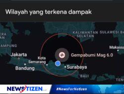 Gempa Berkekuatan Magnitudo 6,1 Mengguncang Wilayah Tuban Jatim
