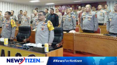 Kapolda Gorontalo dan Pejabat Utama Polda Ikuti Rakernis Gabungan secara Virtual