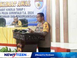 Kapolda Gorontalo Membuka Taklimat Awal Audit Kinerja Itwasda Polda Gorontalo