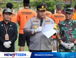 Polres Pamekasan Amankan 32 Pelaku Kejahatan dan Musnahkan Ribuan Miras serta 25 Knalpot Brong
