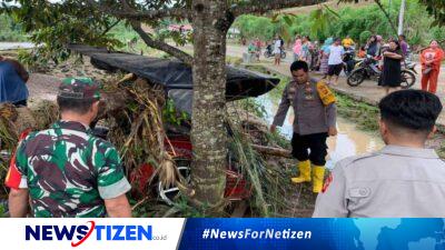 Kapolres Gorontalo Utara Turun Langsung Bantu Korban Banjir di Kecamatan Tolinggula