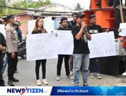 Puluhan Wartawan Gorontalo Gelar Aksi Protes di Mapolda Tuntut Kejelasan Kasus Pelecehan Profesi