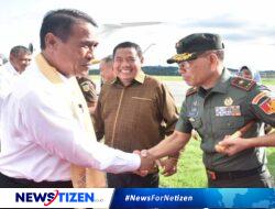 Danrem 133/Nani Wartabone Hadiri Penyambutan Menteri Pertanian RI di Gorontalo