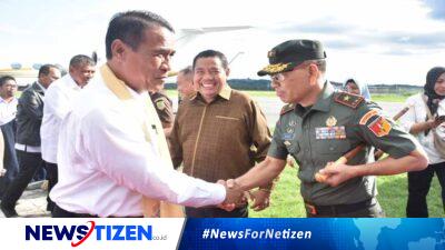 Danrem 133/Nani Wartabone Hadiri Penyambutan Menteri Pertanian RI di Gorontalo