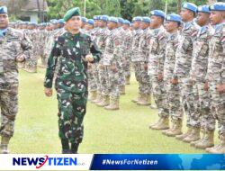 Pangdam XIII/Merdeka Pimpin Upacara Purna Tugas Satgas BGC TNI Konga XXXIX-E MONUSCO Yonif 713/Satya Tama