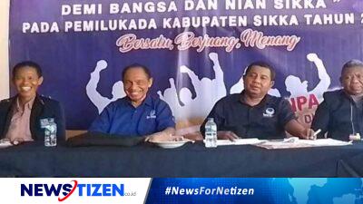 DPD Partai Nasdem Kabupaten Sikka Gelar Konferensi Pers Pembukaan Pendaftaran Bakal Calon Bupati-Wakil Bupati Sikka