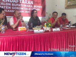 Mendaftar di PDIP, Valentinus Puang Siap Berkompetisi di Pilkada Gorut