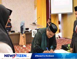 Pelantikan PAW PPK Tilango dan PPS Desa Lobuto Timur oleh Ketua KPU Kabupaten Gorontalo