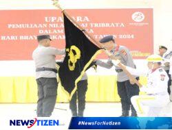 Kapolda Gorontalo Pimpin Upacara Pemuliaan Nilai-Nilai Luhur Tribrata dan Pataka Polda “Mo’odelo Ayuwa”