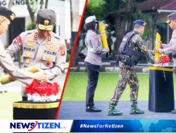 Polda Gorontalo Gelar Upacara Tradisi Penyerahan Air Suci untuk Pencucian Panji- Panji Polri