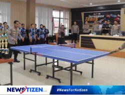 Brigjen Pol. Simson Zet Ringu Membuka Turnamen Tenis Meja Polda Gorontalo dalam Rangka HUT Bhayangkara ke-78