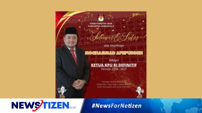 KPU Kabupaten Gorontalo Ucapkan Selamat kepada Mochammad Afifuddin sebagai Ketua KPU RI Periode 2024-2027