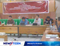 Terkait Pilkada 2024, KPU Kabupaten Gorontalo Gelar Rakor Persiapan Tahapan Pencalonan