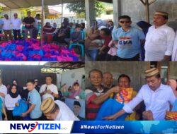 Pasangan Calon Bupati dan Wakil Bupati Gorontalo Utara “Romantis” Tunjukkan Kepedulian dengan Menyalurkan Bantuan Banjir