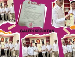 DPP Gerindra Resmi Serahkan Rekomendasi untuk Pasangan “Romantis” Roni Imran-Ramdhan Mapaliey di Pilkada Gorut 2024