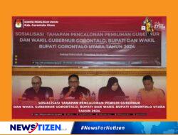 Tingkatkan Transparansi dan Akuntabilitas, KPU Gorut Sosialisasikan Tahapan Pencalonan Pilkada 2024