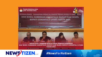 Tingkatkan Transparansi dan Akuntabilitas, KPU Gorut Sosialisasikan Tahapan Pencalonan Pilkada 2024