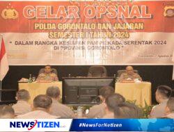 Evaluasi Kinerja Kepolisian di Semester I 2024, Kapolda Gorontalo Pimpin Gelar Opsnal di Hotel Grand Q