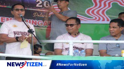 Pererat Silaturahmi dan Sportivitas, Kapolda Gorontalo Resmi Buka Turnamen Sepak Bola Kapolda Gorontalo Cup 2024