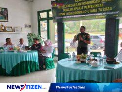 Kodim 1314/Gorut Gelar Komsos dengan Aparat Pemerintah