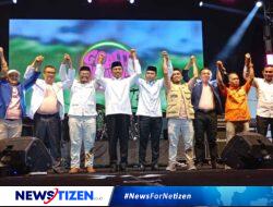 Roni Imran dan Ramdhan Mapaliey Deklarasikan Maju sebagai Calon Bupati dan Wakil Bupati Gorontalo Utara dengan Dimeriahkan Konser Artis Nasional