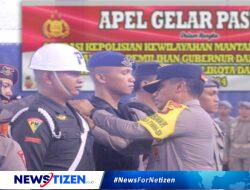 Wakapolda Gorontalo Pimpin Apel Gelar Pasukan Operasi Mantap Praja Otanaha 2024 untuk Pengamanan Pilkada