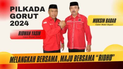 DPP PDI Perjuangan Umumkan Pasangan Calon Kepala Daerah untuk Pilkada Serentak 2024, Ridwan Yasin-Muksin Badar sebagai Calon Utama di Gorontalo Utara