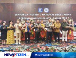 Agustiar Sabran dan Willy Midel Yoseph Tampilkan Persahabatan di Tengah Persaingan Politik dalam Pembukaan Senior Gathering & National Bible Camp II GMKI