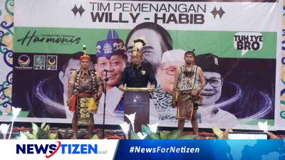 Willy M. Yoseph Sampaikan Terima Kasih Kepada Warga Palangka Raya Atas Dukungan Penuh pada Deklarasi Pemenangan Willy-Habib