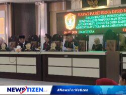 DPRD Gorontalo Utara Gelar Rapat Paripurna ke-7 untuk Pengucapan Sumpah Jabatan Pimpinan dan PAW Anggota DPRD