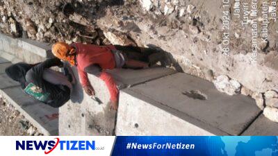 Dinilai Asal-asalan Pemasangan U-Dicth Di Tuwiri Wetan Diduga Tidak Sesuai Spesifikasi