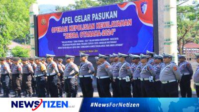 Wakapolda Gorontalo Pimpin Apel Gelar Pasukan Operasi Zebra Otanaha 2024