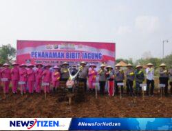 Dukung Ketahanan Pangan, Polres Pamekasan Tanam Jagung Dan Beternak Lele