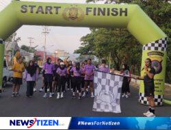 Bripka Rinto Sunge Pimpin Test Rute Run For Heroes dalam Rangka HUT Brimob ke-79 dan Hari Pahlawan di Gorontalo Utara
