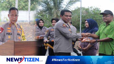 Polda Gorontalo Dukung Ketahanan Pangan Nasional, Tanam Jagung di Lahan 3 Hektar
