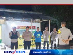 Kapolsek Tolinggula Pantau Langsung Kesiapan Pos Pengamanan Nataru di Perbatasan Gorontalo-Sulteng