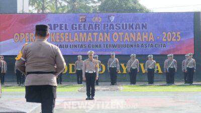 Polda Gorontalo Gelar Apel Operasi Keselamatan Otanaha 2025 untuk Tertib Lalu Lintas