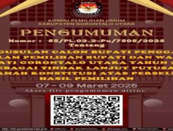 KPU Gorontalo Utara Umumkan Pengusulan Calon Bupati Pengganti, Tindak Lanjut Putusan MK