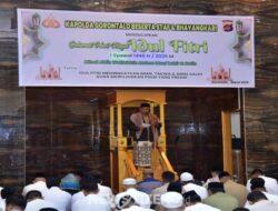 Polda Gorontalo Gelar Sholat Idul Fitri 1446 H, Perkuat Silaturahmi dan Sinergi dengan Masyarakat