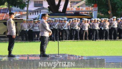 Kapolda Gorontalo Pimpin Apel Gabungan, Apresiasi Kinerja Personel dalam Operasi Ketupat 2025
