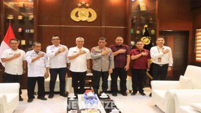 Perkuat Kolaborasi, Kapolda Gorontalo dan BPN Bahas Isu Strategis Pertanahan