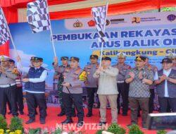One Way Nasional Diberlakukan, Kapolri Pimpin Flag Off Arus Balik Lebaran di KM 414