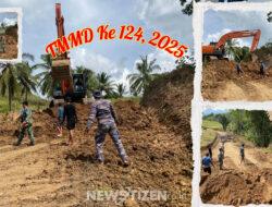 Andi Safri: Cuaca Bersahabat, TMMD 124 Gorut Genjot Pembukaan dan Rabat Jalan Tani di Ombulodata