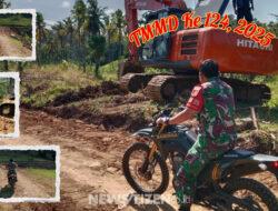 Naik Trail Tembus Jalan Tani, Dansatgas TMMD 124 Gorut Tinjau Langsung Progres Pekerjaan di Ombulodata