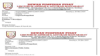 Sabung Ayam di Jember Diduga Dibekingi Oknum Aparat, LSM FAAM Lapor Denpom V Brawijaya Dan Polda Jatim
